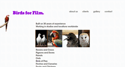 Desktop Screenshot of birdsforfilm.com